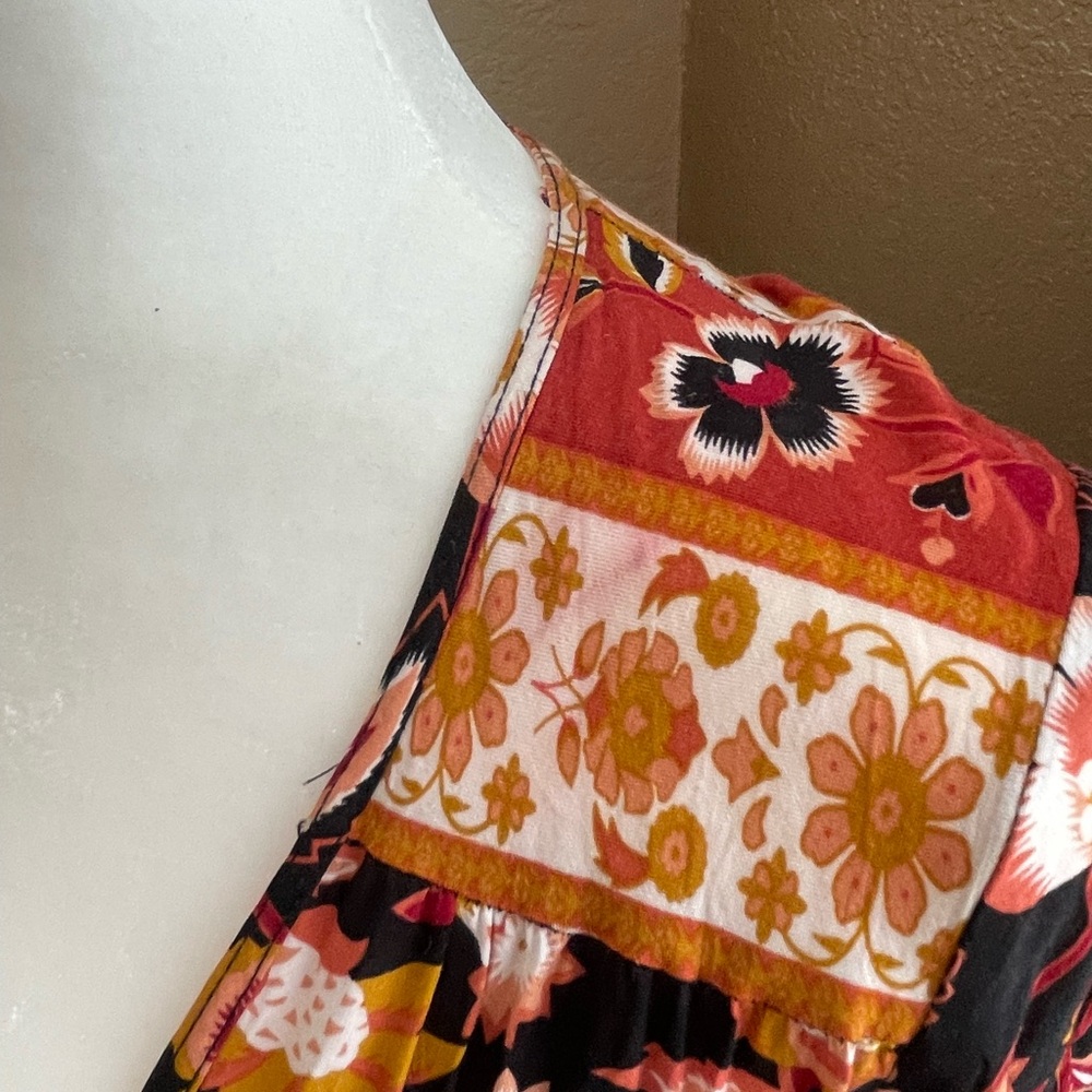 Rust 70s Mini Dress - Picture 4 of 7